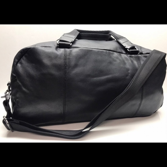 John Varvatos Bags John Varvatos Leather Duffle Weekender Bag New Poshmark